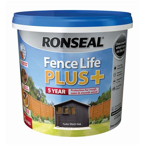 ronseal fence paint tudor black oak|ronseal fence paint color chart.